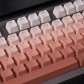 Rouge Full PBT Gradient Red Dip-dye Keycaps Set Doubleshot Backlit OEM Profile for Cherry MX Mechanical Keyboard